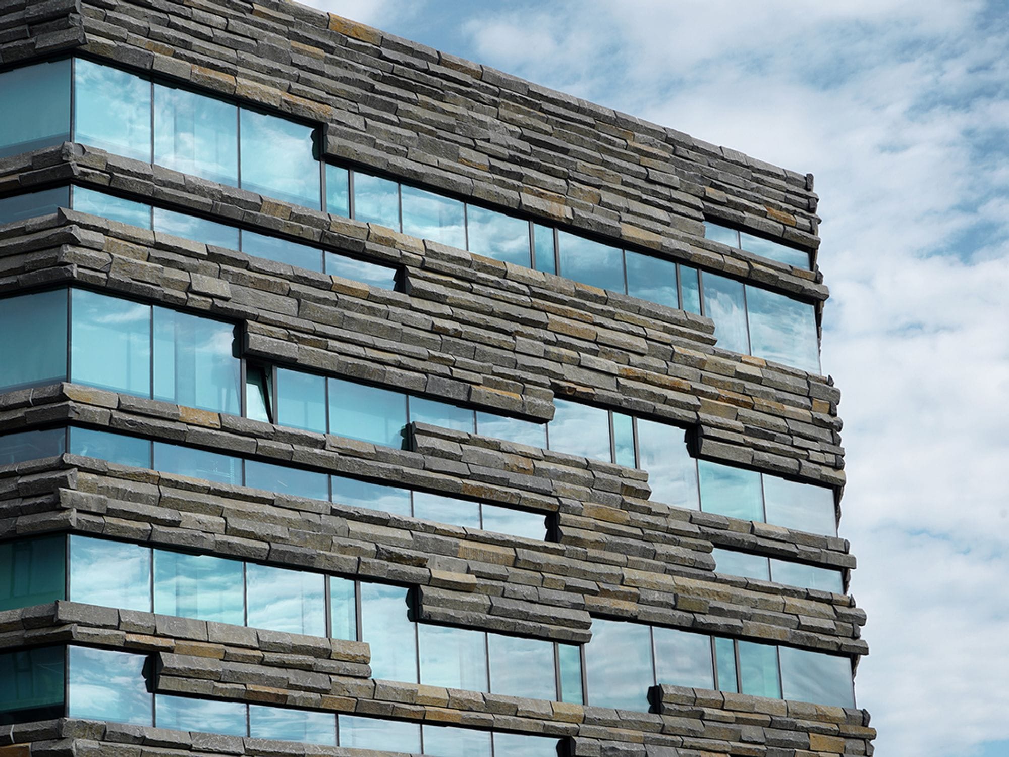 The new Landsbanki building in downtown Reykjavík