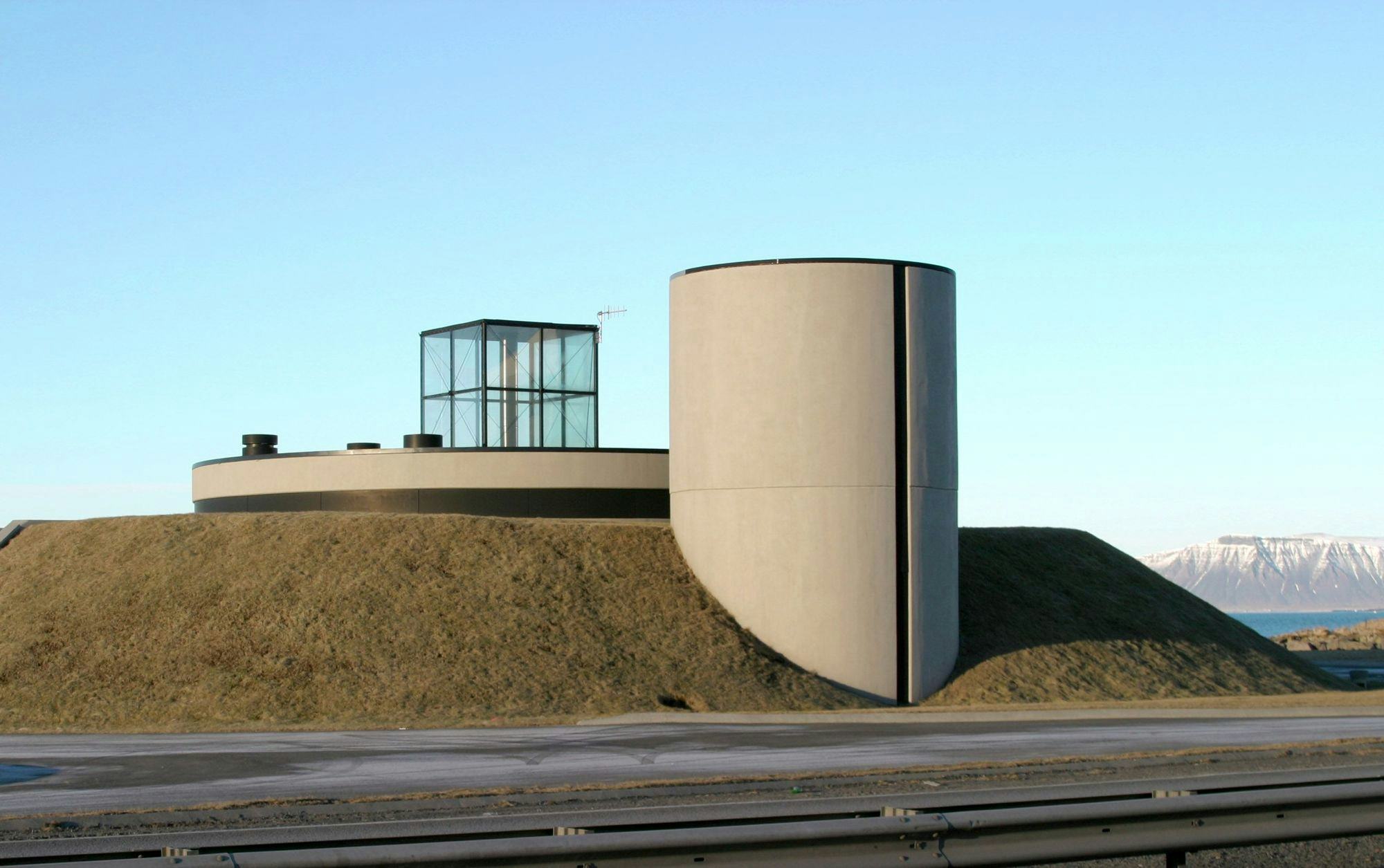 sewage treatment plant and blue sky